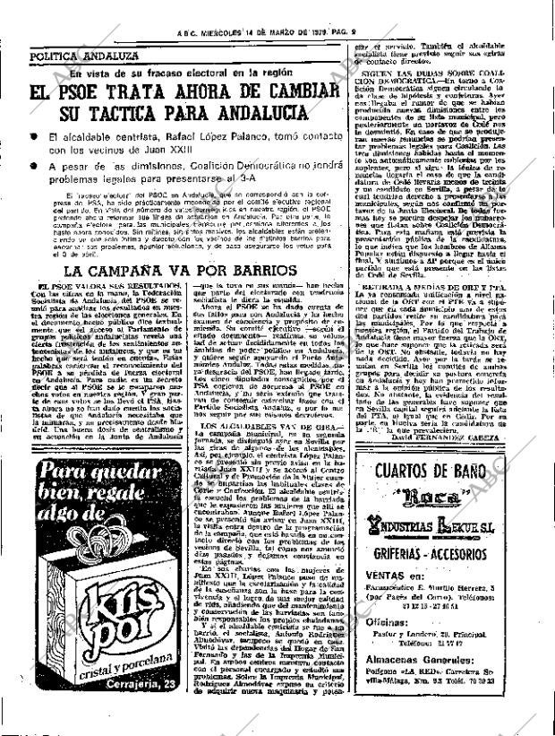 ABC SEVILLA 14-03-1979 página 19