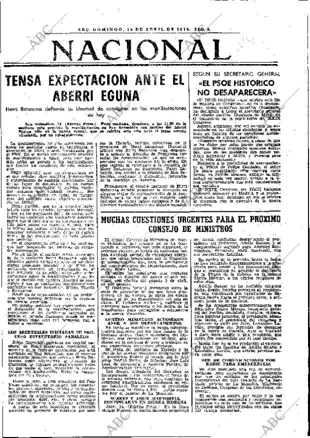 ABC MADRID 15-04-1979 página 20