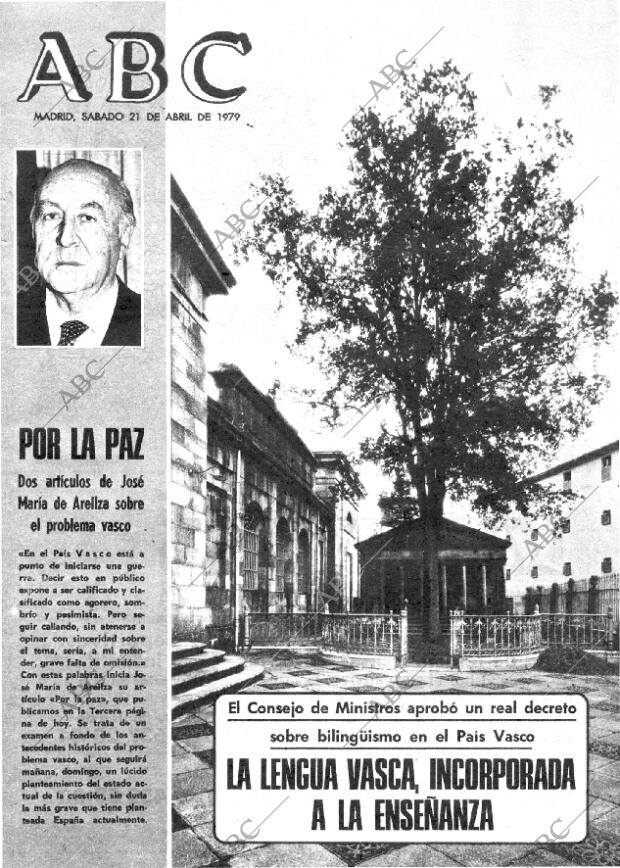 ABC MADRID 21-04-1979 página 1