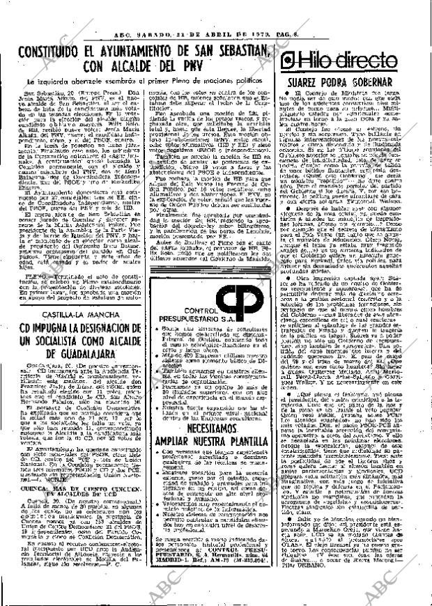 ABC MADRID 21-04-1979 página 20