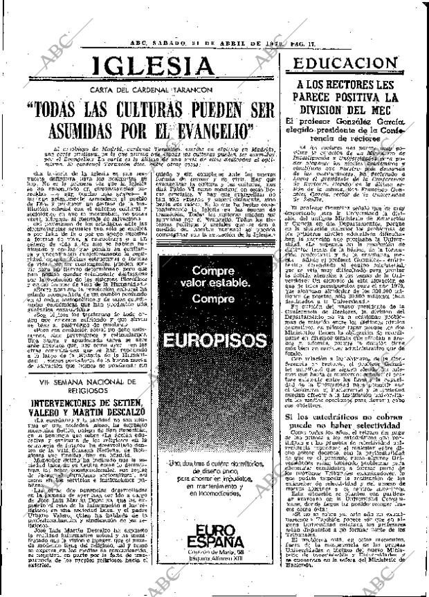 ABC MADRID 21-04-1979 página 29