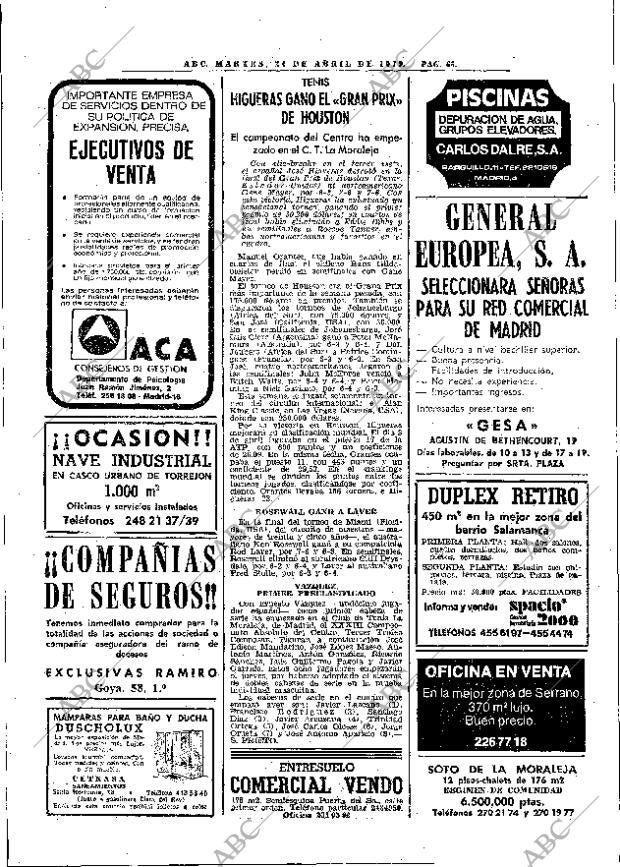 ABC MADRID 24-04-1979 página 86