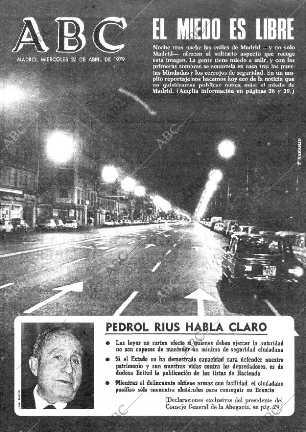 ABC MADRID 25-04-1979 página 1