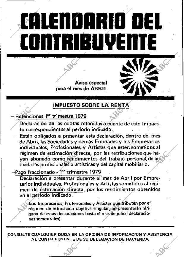 ABC MADRID 25-04-1979 página 100