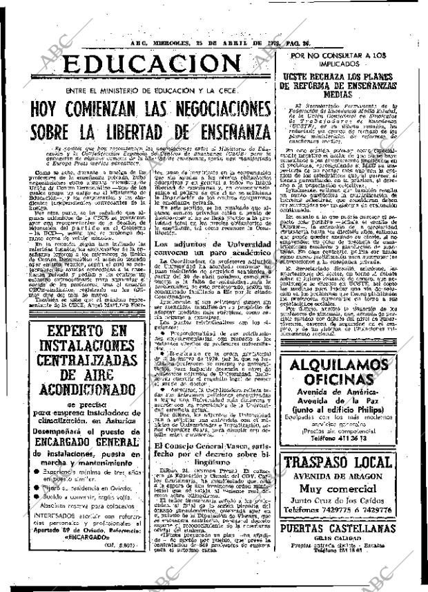 ABC MADRID 25-04-1979 página 38