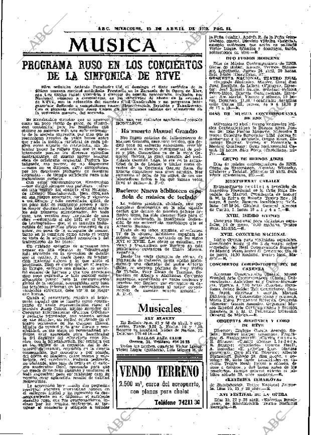 ABC MADRID 25-04-1979 página 67