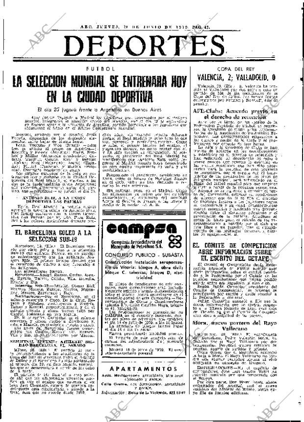 ABC MADRID 21-06-1979 página 67