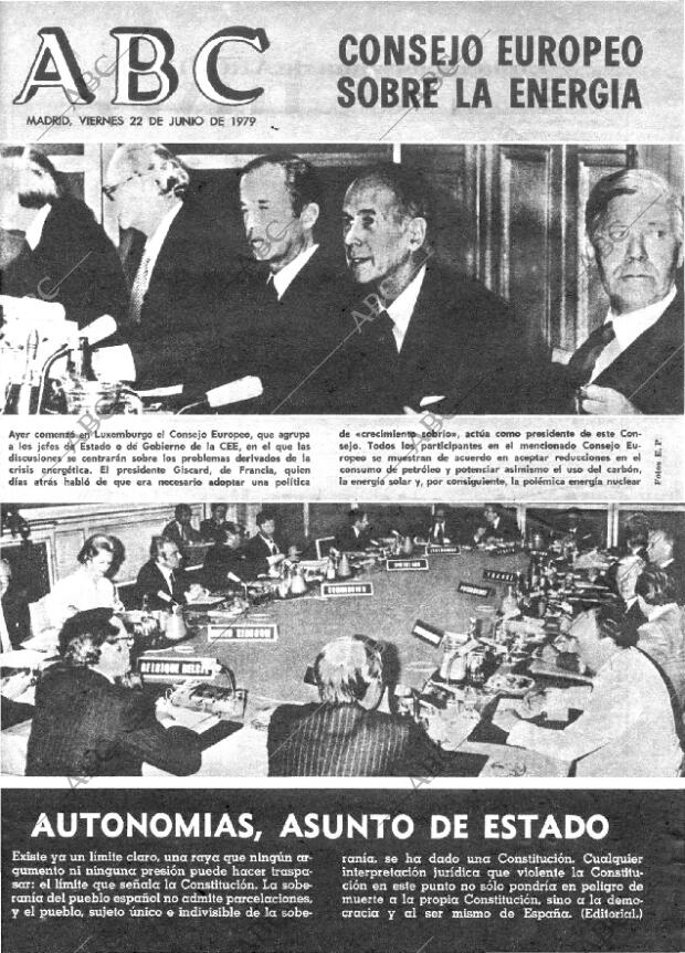 ABC MADRID 22-06-1979 página 1
