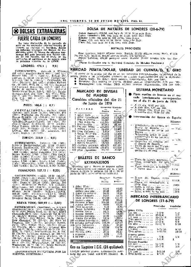 ABC MADRID 22-06-1979 página 65