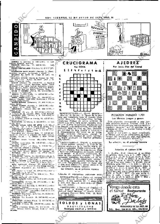 ABC MADRID 22-06-1979 página 84