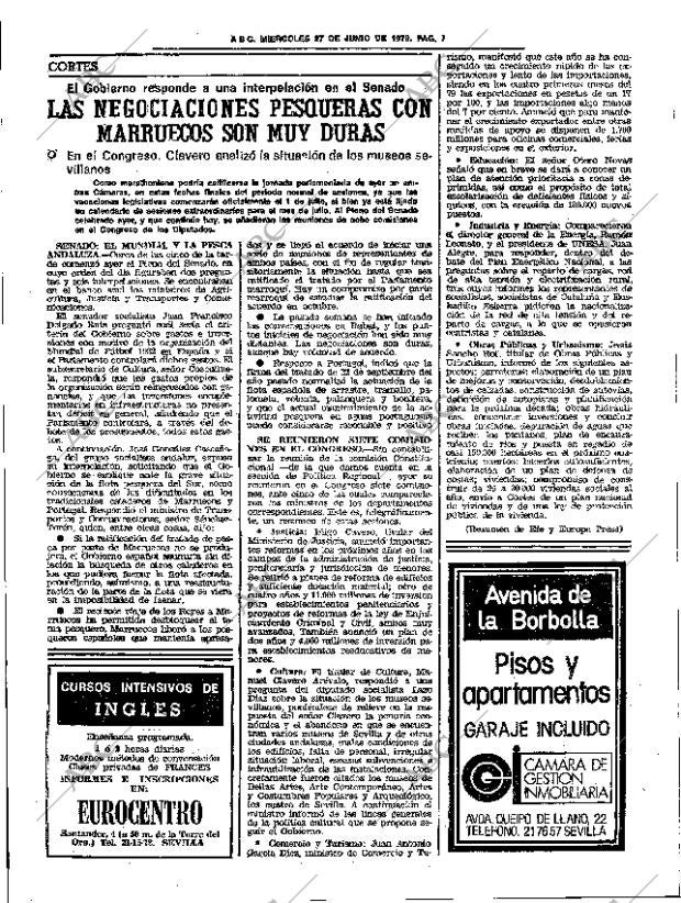 ABC SEVILLA 27-06-1979 página 23