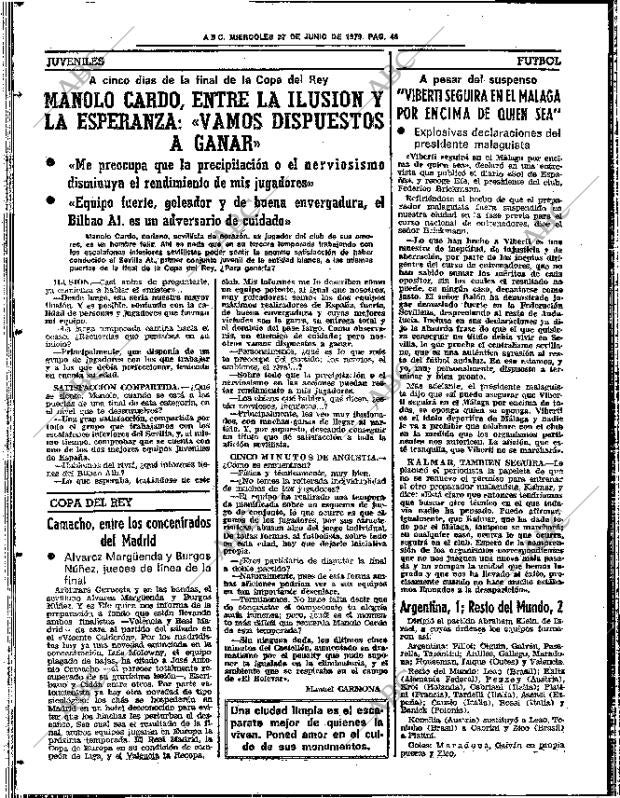 ABC SEVILLA 27-06-1979 página 62