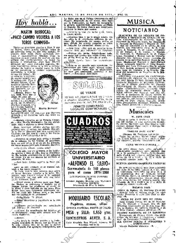 ABC MADRID 17-07-1979 página 67