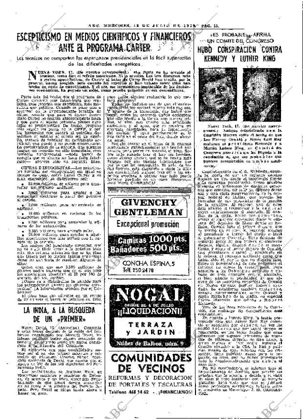 ABC MADRID 18-07-1979 página 27