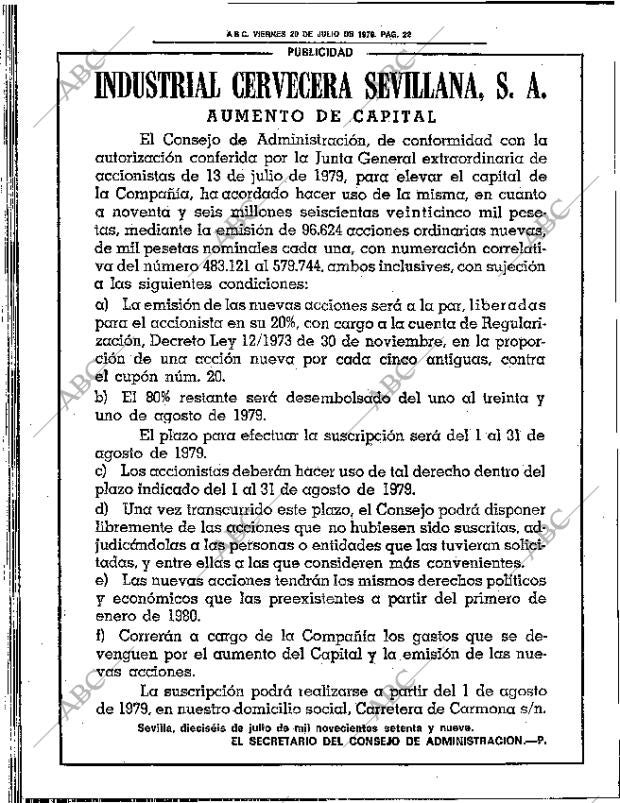 ABC SEVILLA 20-07-1979 página 30
