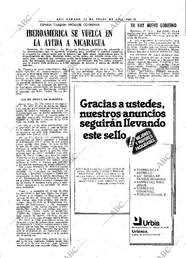 ABC MADRID 21-07-1979 página 23