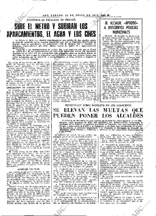 ABC MADRID 21-07-1979 página 28