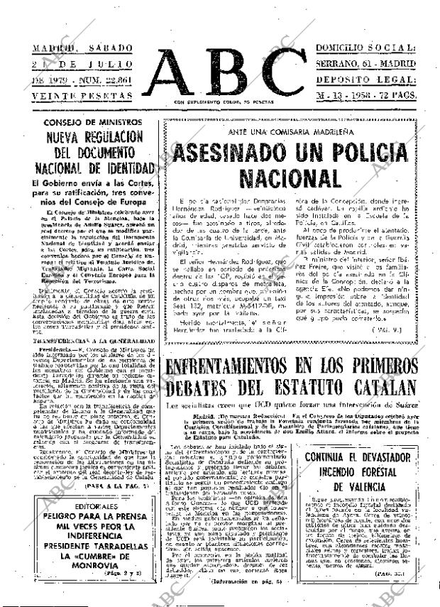 ABC MADRID 21-07-1979 página 9