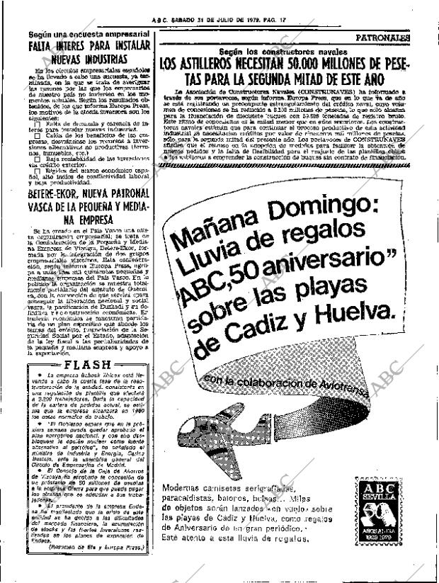 ABC SEVILLA 21-07-1979 página 23
