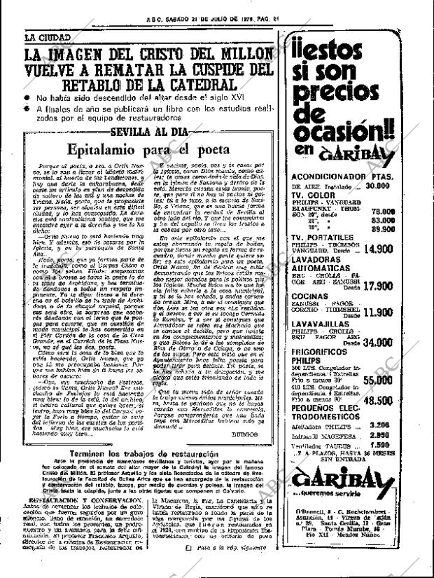 ABC SEVILLA 21-07-1979 página 27