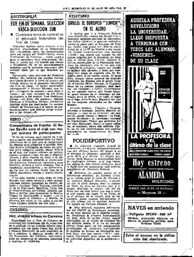 ABC SEVILLA 25-07-1979 página 45