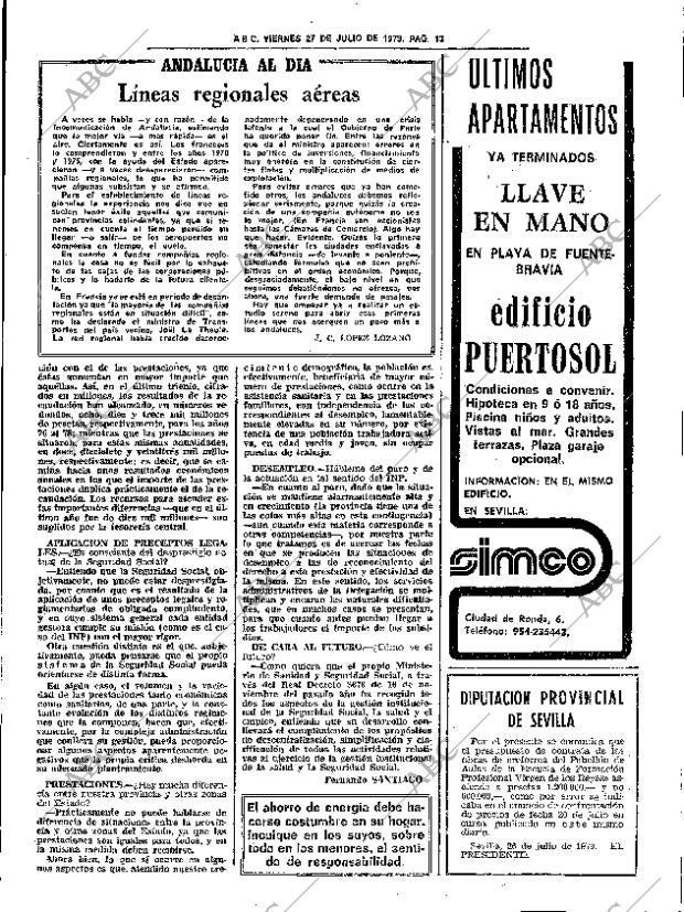 ABC SEVILLA 27-07-1979 página 19