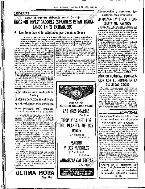 ABC SEVILLA 27-07-1979 página 22