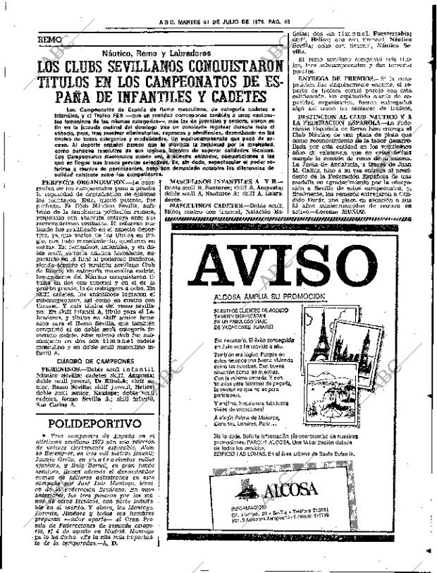 ABC SEVILLA 31-07-1979 página 61