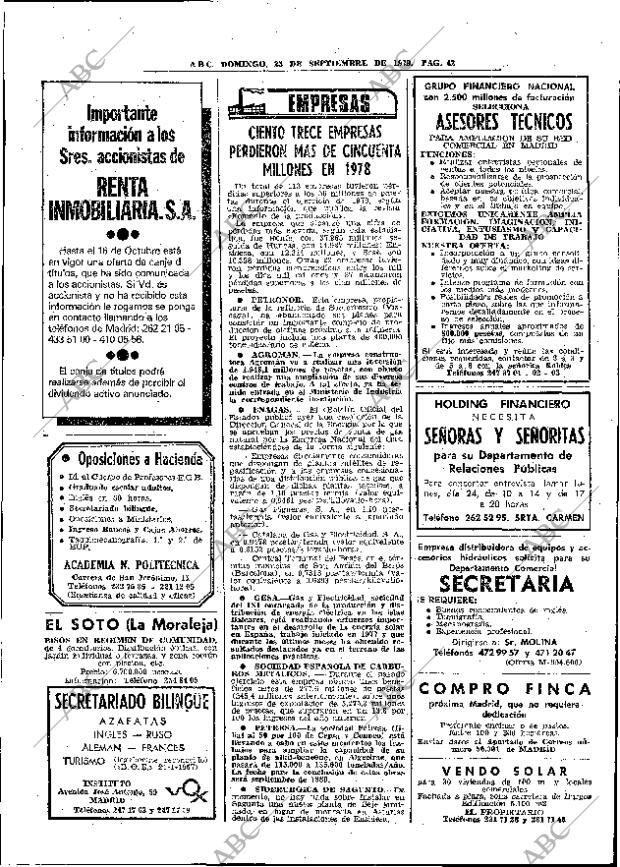 ABC MADRID 23-09-1979 página 58