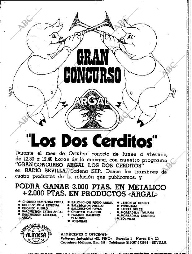 ABC SEVILLA 27-09-1979 página 74