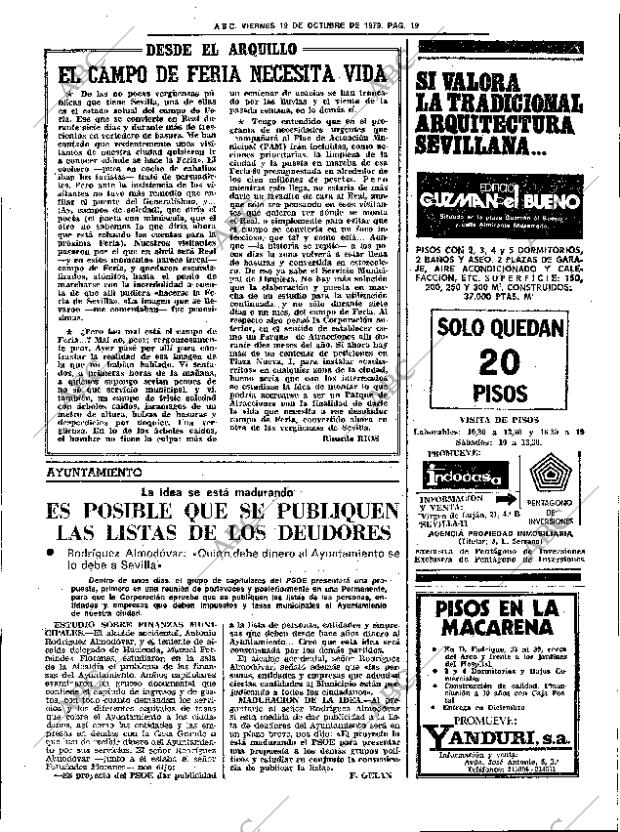 ABC SEVILLA 19-10-1979 página 25