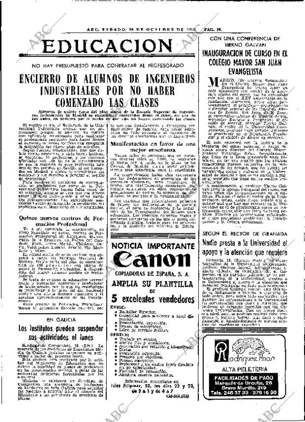 ABC MADRID 20-10-1979 página 28