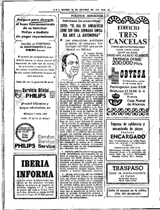 ABC SEVILLA 30-10-1979 página 26