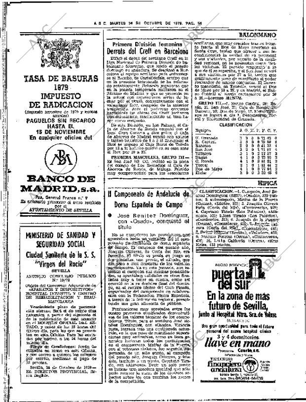 ABC SEVILLA 30-10-1979 página 70
