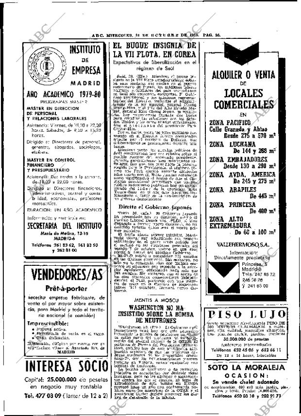 ABC MADRID 31-10-1979 página 28