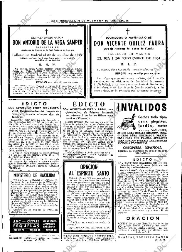 ABC MADRID 31-10-1979 página 88
