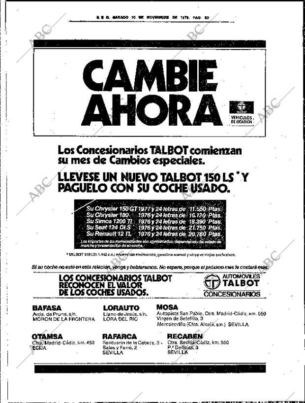 ABC SEVILLA 10-11-1979 página 42