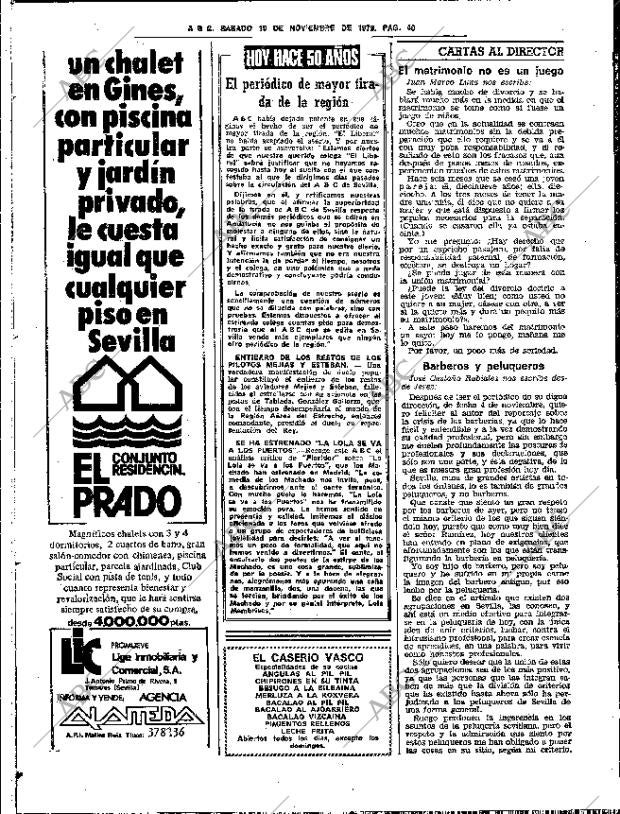 ABC SEVILLA 10-11-1979 página 52