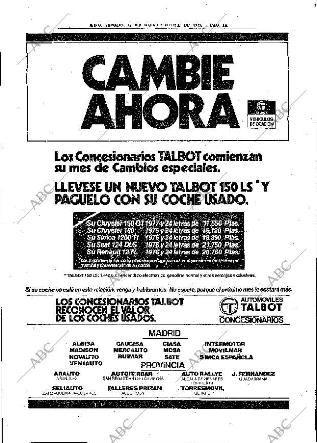 ABC MADRID 17-11-1979 página 38