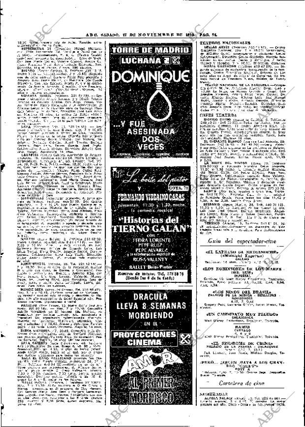 ABC MADRID 17-11-1979 página 74