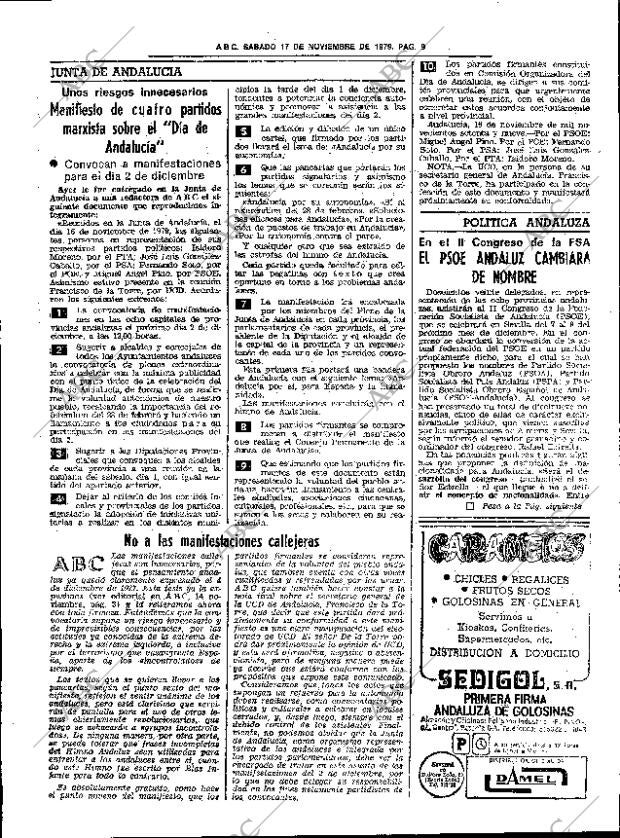 ABC SEVILLA 17-11-1979 página 17