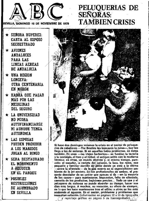 ABC SEVILLA 18-11-1979 página 1