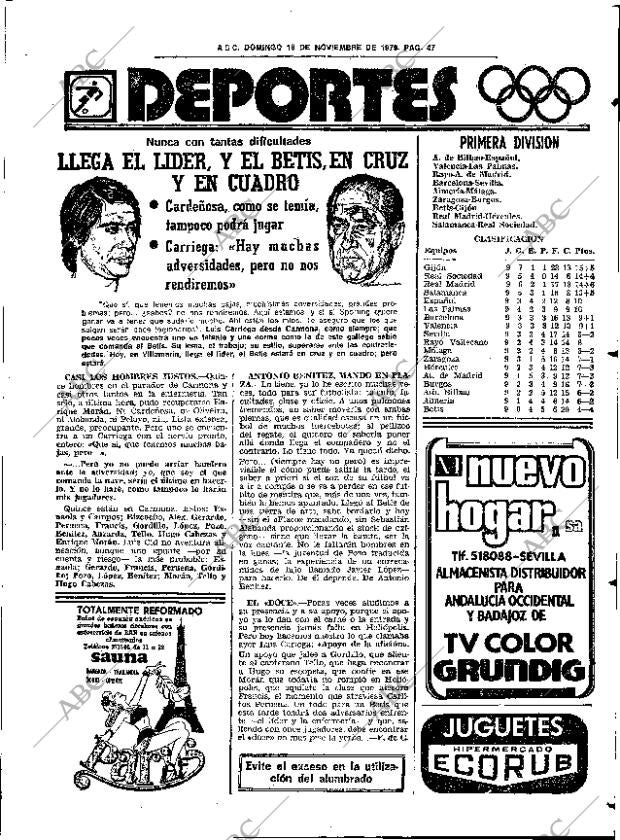 ABC SEVILLA 18-11-1979 página 63