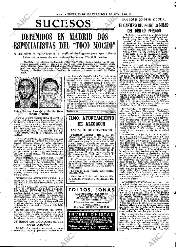 ABC MADRID 23-11-1979 página 61