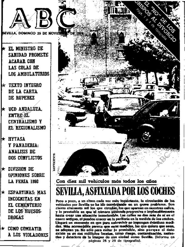 ABC SEVILLA 25-11-1979 página 1