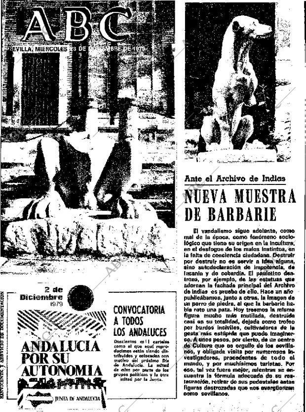 ABC SEVILLA 28-11-1979 página 1