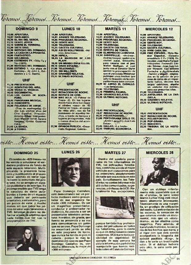 BLANCO Y NEGRO MADRID 05-12-1979 página 71