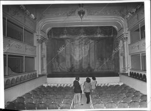 Patio de Butacas, telón Original, y sala de Espectáculos del real coliseo de...