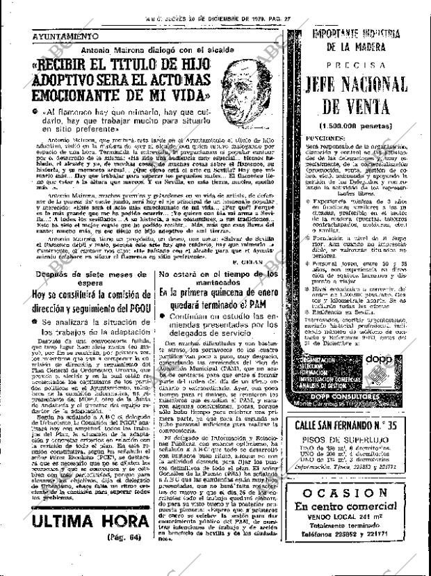 ABC SEVILLA 20-12-1979 página 43