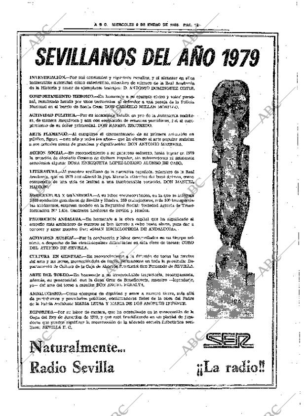 ABC SEVILLA 09-01-1980 página 20